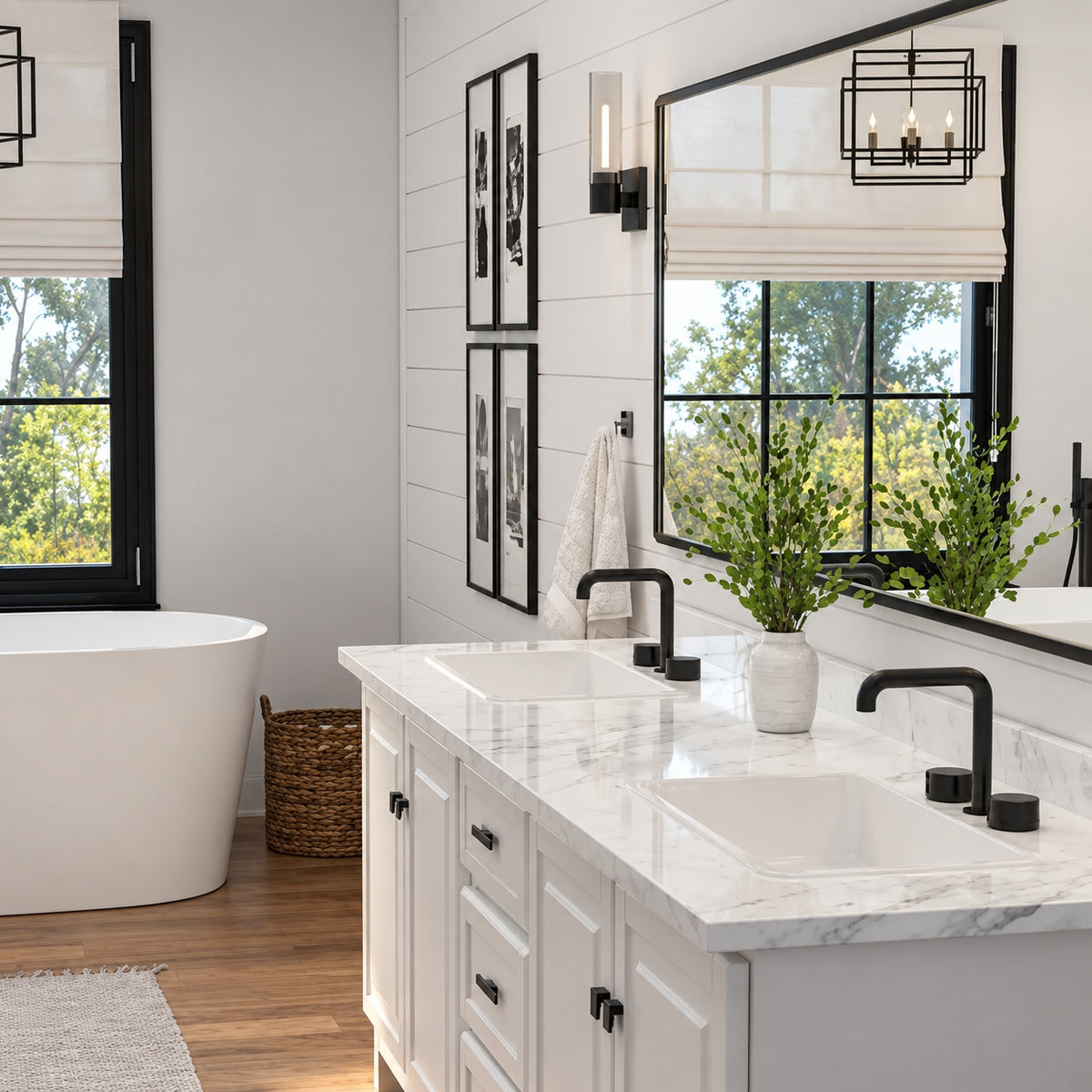 Hampton Bay Wilsonart 8 ft Straight Laminate Countertop Kit in Textured Calcutta Marble with Ora Eased Edge and Loose Backsplash