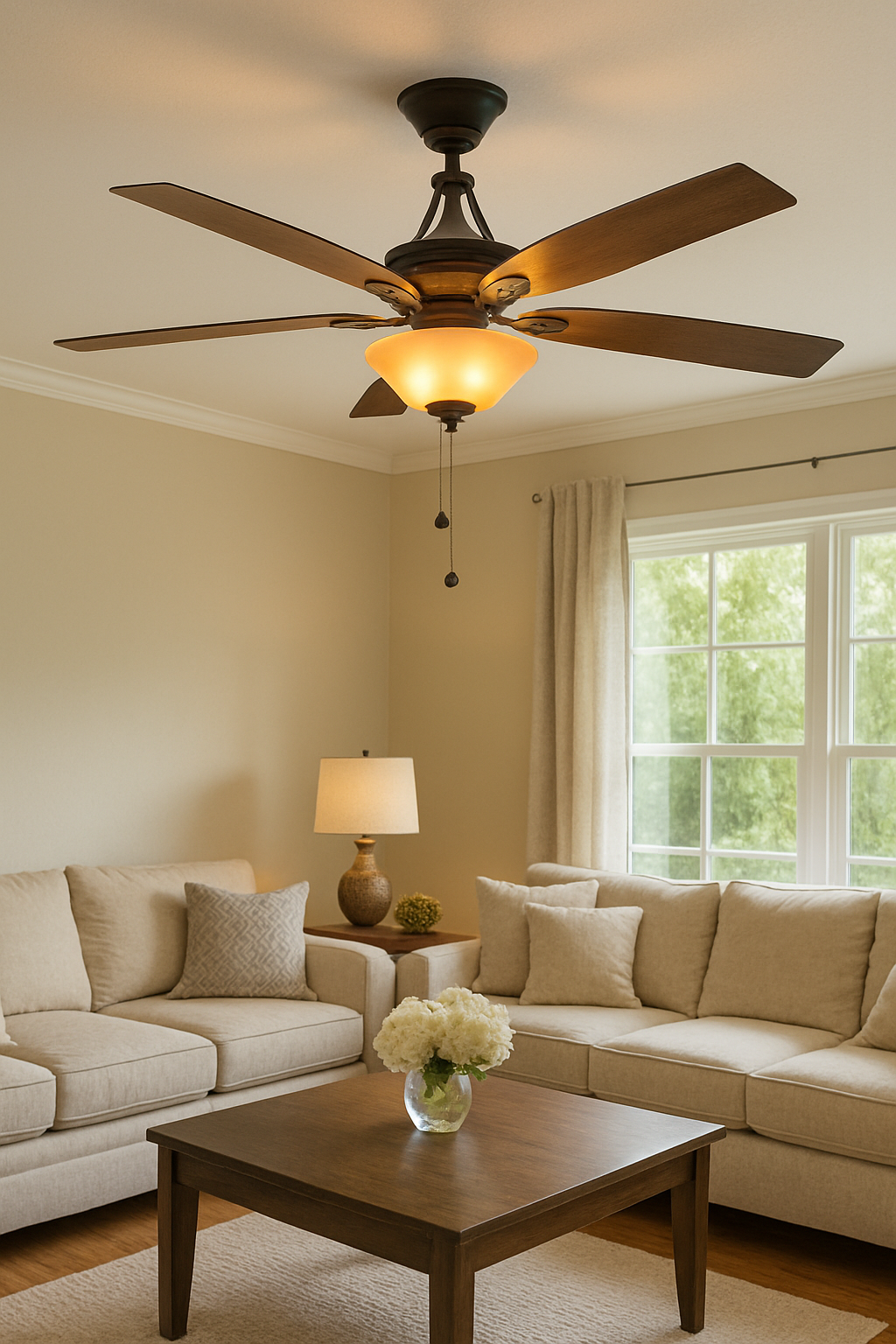 Hampton Bay Everbilt 54 in. Indoor Oil-Rubbed Bronze Ceiling Fan with Light Kit