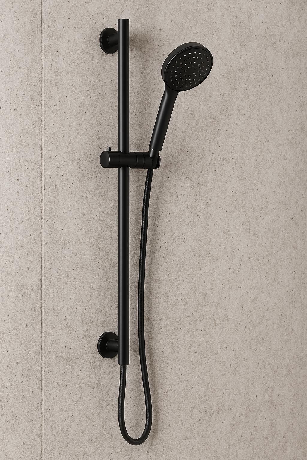 3-Spray Patterns 1.75 GPM 2.81 in. Wall Mount Handheld Shower Head with Slide Bar in Matte Black - Delta