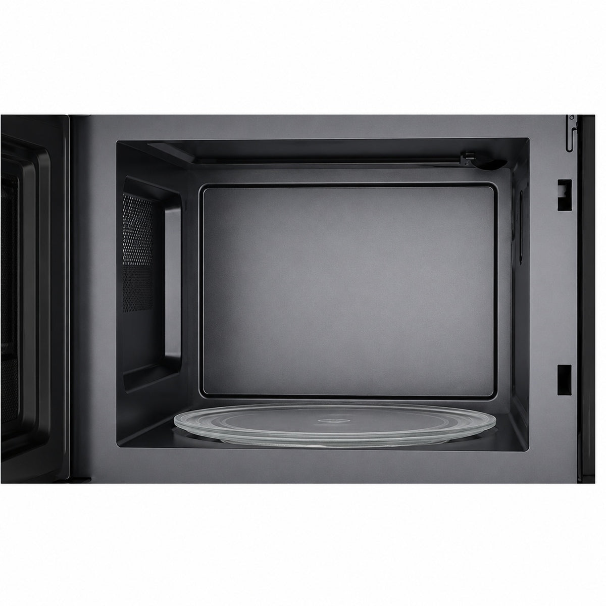 Sharp 24 in 1 4 cu ft 1000 Watt Over the Range Microwave in Stianless and Black Glass Sensor Cook w Slide Out Grease Filter SMO1461GS