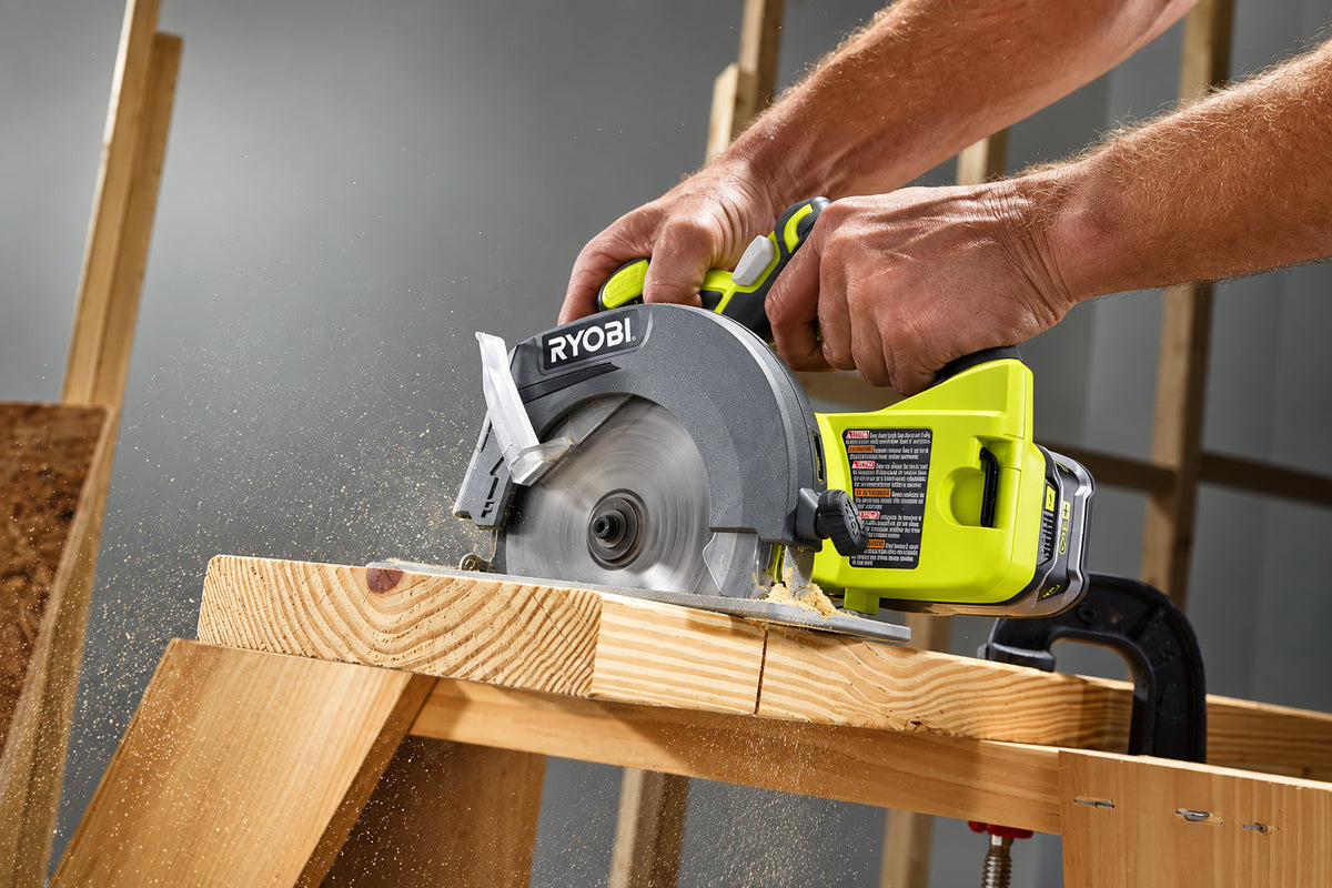 Ryobi 18-Volt ONE+ 6-1/2-Inch Cordless Circular Saw (Tool Only) (New Open Box)