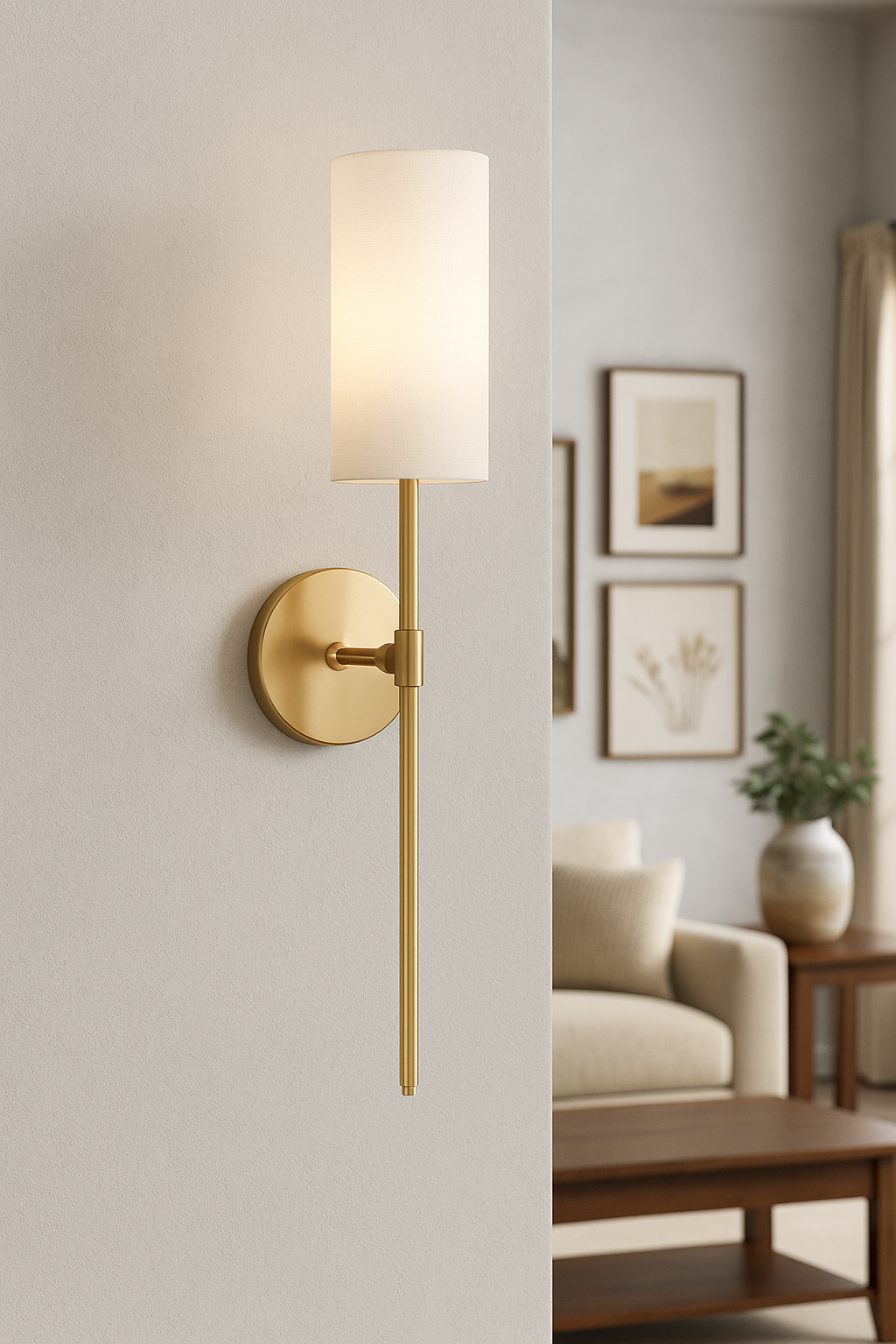 Mitzi by Hudson Valley Lighting Olivia 1 Light Aged Brass Wall Sconce with White Linen Shade H223101 AGB/304878013 806134847791 Mitzi by Hudson Valley Lighting