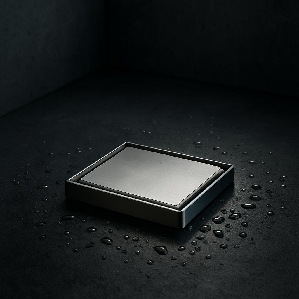 ALFI Brand ABSD55B 5-1/16" Wide Shower Drain with Solid Cover Polished Stainless Steel Showers Shower Drains Standard Drains