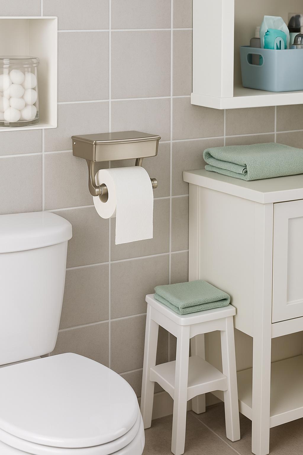 Delta Toilet Paper Holder with Privacy Storage in SpotShield Brushed Nickel EXTEN50 BN/205742853 885785716151 Delta