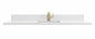 James Martin Vanities 60” Single Top – 3CM White Zeus Quartz w/ Sink