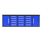10ft Workbench Storage Cabinet with 15 Drawers & 2 Cabinets