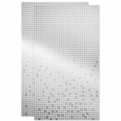 Delta 29 1 32 in x 55 1 2 in x 1 4 in 6 mm Frameless Sliding Bathtub Door Glass Panels in Mozaic For 50 60 in Doors SDGT060 CLZ R