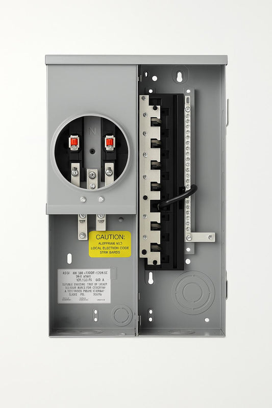 Siemens 125 Amp 12-Space 24-Circuit Overhead/Underground Flush Meter Combo Load Center