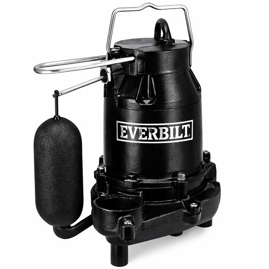Everbilt 1 2 Hp Cast Iron Submersible Sump Pump Hds50