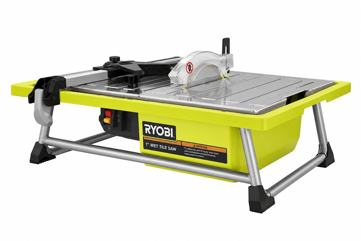 RYOBI 4 8 Amps 7 in Blade Corded Tabletop Wet Tile Saw
