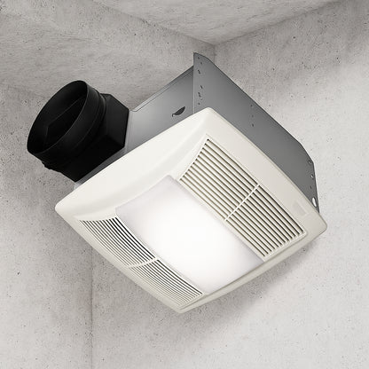 QT Series 130 CFM Ceiling Bathroom Exhaust Fan with LED Light and Night Light, ENERGY STAR