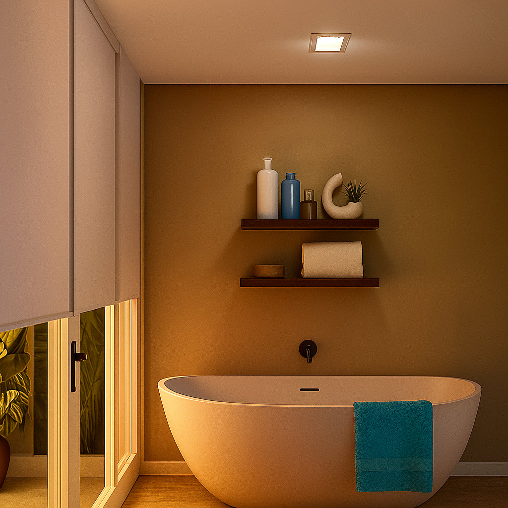 QT Series 130 CFM Ceiling Bathroom Exhaust Fan with LED Light and Night Light, ENERGY STAR