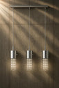 Eglo Diamond 3 Light Chrome Linear Pendant Light 200123A/204411741