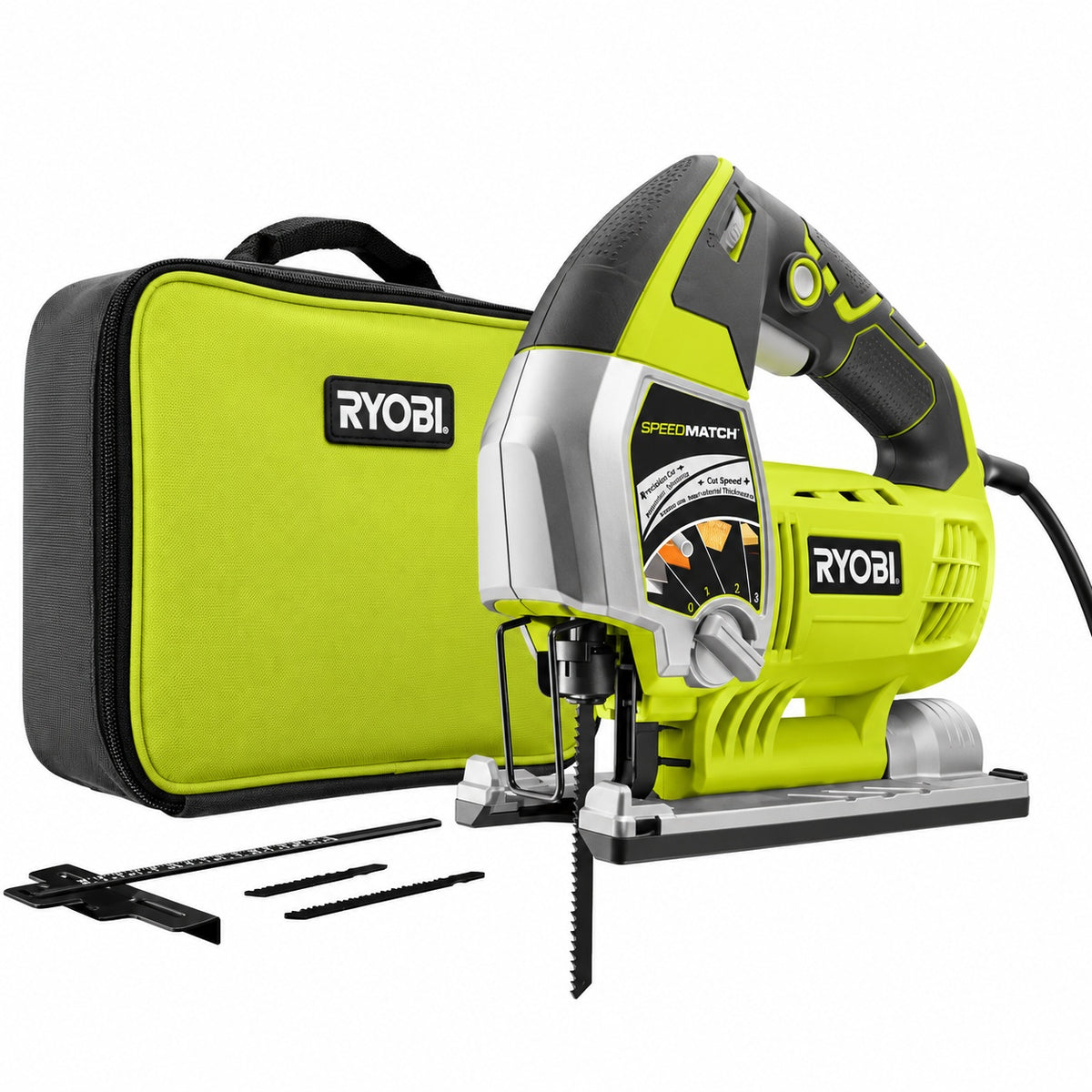RYOBI 6 1 Amp Corded Variable Speed Orbital Jig Saw with SPEEDMATCH Technology JS651L1