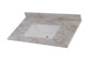 Home Decorators Collection 37 in. W x 22 in. D Ceramic White Rectangular Single Sink Vanity Top in Winter Mist