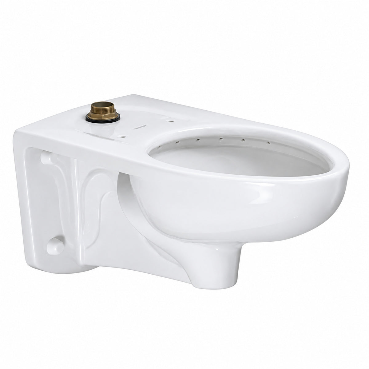 American Standard Afwall FloWise 1 25 to 1 6 GPF Elongated Top Spud Toilet Bowl Only in White 2296019EC 020
