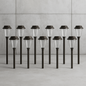 Hampton Bay Solar Charcoal Brown Integrated LED Landscape Path Light Set (10-Pack)
