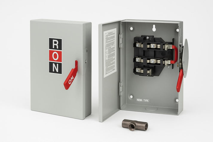 GE 100 Amp 240 Volt Fusible Outdoor General Duty Safety Switch TG3223R ...