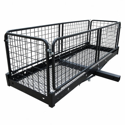 Erickson 500 lb Capacity 60 in x 20 in Steel Folding Hitch Cargo Carrier for 2 in Receiver 07496