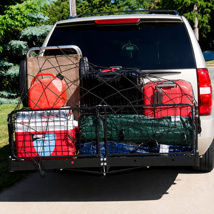 Erickson 500 lb Capacity 60 in x 20 in Steel Folding Hitch Cargo Carrier for 2 in Receiver 07496