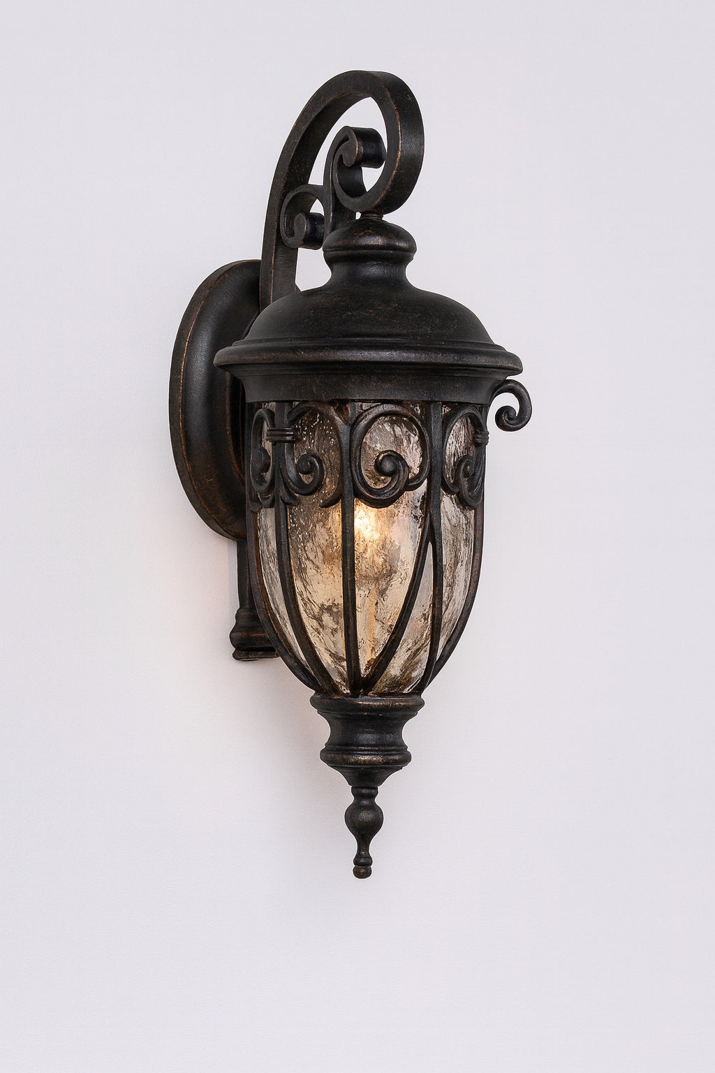 Yosemite Home Decor Viviana Collection 1 Light Oil Rubbed Bronze Outdoor Wall Lantern Sconce
