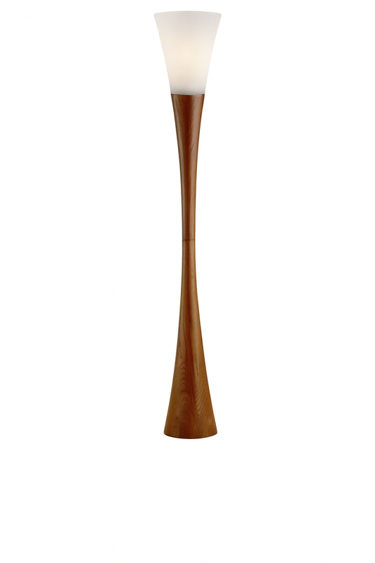 Adesso Espresso 68 in. Walnut Floor Lantern