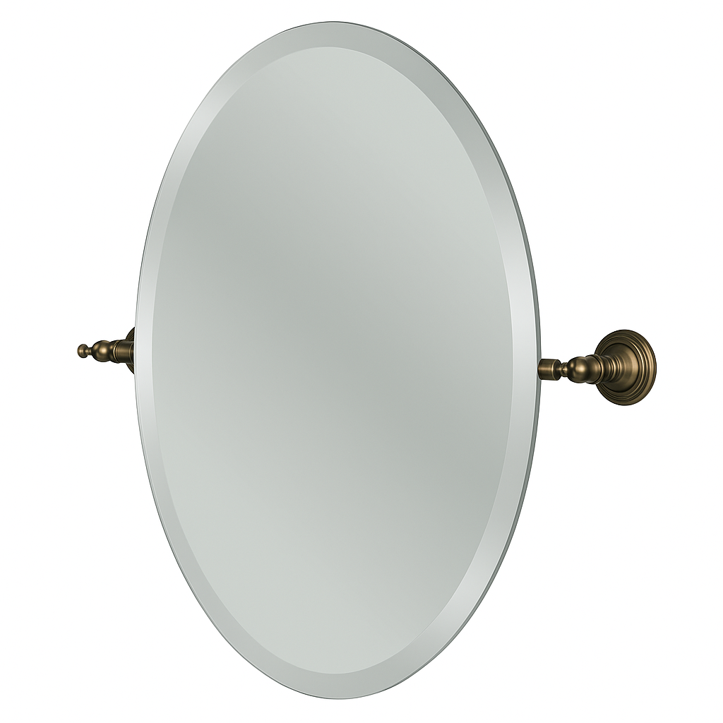 Glacier Bay Estates 24 in Oval Mirror in Heritage Bronze 20720 4596H/100650804 6925699911496 Glacier Bay