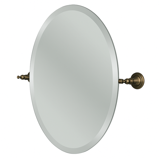 Glacier Bay Estates 24 in Oval Mirror in Heritage Bronze 20720 4596H/100650804 6925699911496 Glacier Bay