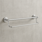 MOEN Home Care 24 in. x 1 in. Screw Grab Bar with Integrated Towel Bar in Chrome