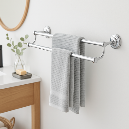 MOEN Home Care 24 in. x 1 in. Screw Grab Bar with Integrated Towel Bar in Chrome
