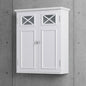 Johnston Assembled 24 x 20 x 7 in. Surface Mount Wall Cabinet in White