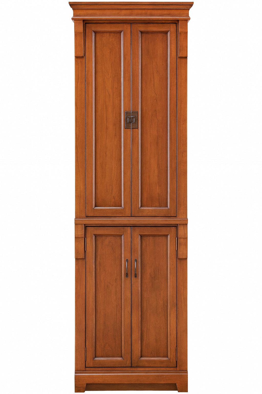 Home Decorators Collection Naples 24 In W X 17 In D X 74 In H Brown Freestanding Linen Cabinet