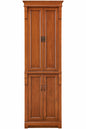 Home Decorators Collection Naples 24 In W X 17 In D X 74 In H Brown Freestanding Linen Cabinet