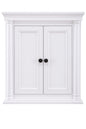 Home Decorators Collection Naples 26.5 in. W x 8 in. D x 32.8 in. H Bathroom Storage Wall Cabinet in White