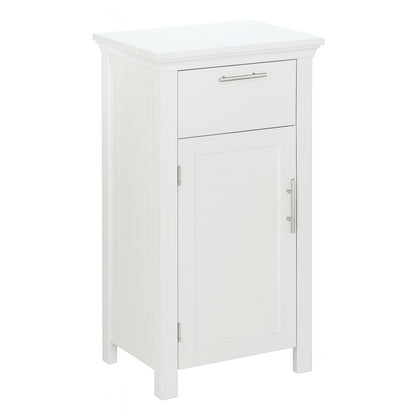 RiverRidge Home Somerset 16 in. W x 30 in. H x 12 in. D White Linen Cabinet with Bathroom and Laundry Storage, Drawer and Shelf
