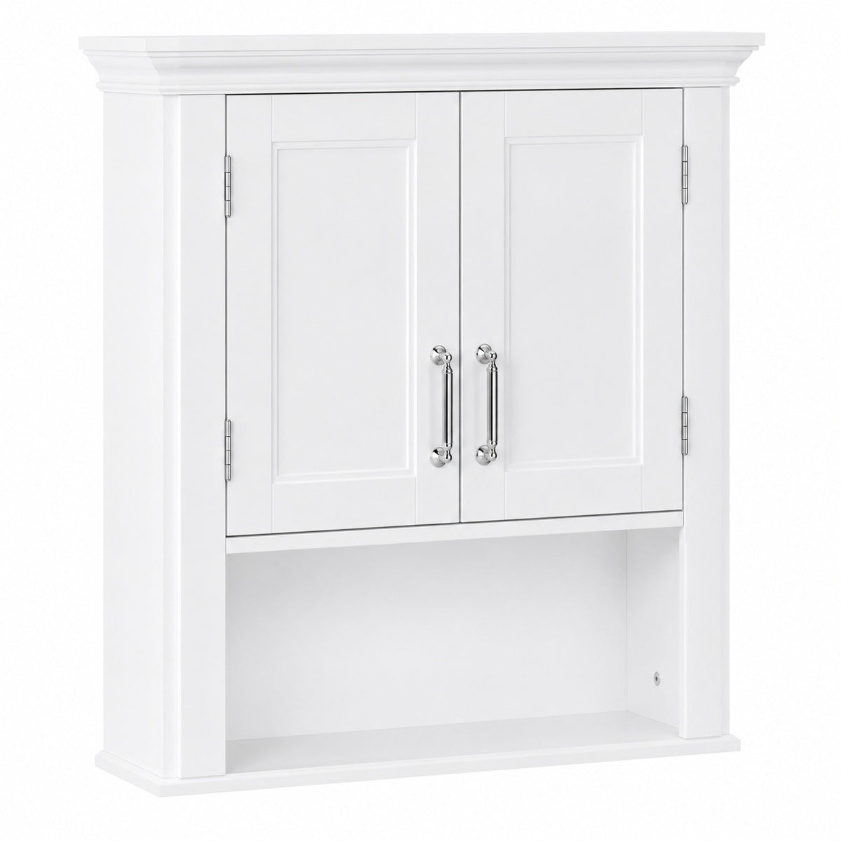 RiverRidge Home Somerset 22 88 in W x 24 38 in H x 7 88 in D 2 Door Bathroom Laundry Wall Mount Storage Medicine Cabinet in White 06 039