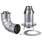 Rheem 3 in. x 5 in. Stainless Steel Concentric Low Profile Termination Vent for Tankless Water Heaters