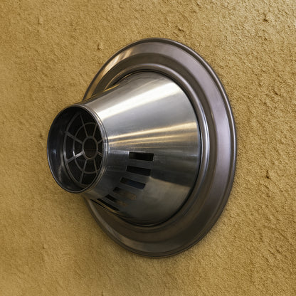 Rheem 3 in. x 5 in. Stainless Steel Concentric Low Profile Termination Vent for Tankless Water Heaters