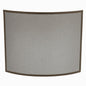 UniFlame Curved Bronze 41 in W Steel Frame Single Panel Fireplace Screen with Heavy Guage Mesh S 1667/100670108 728649800088 UniFlame