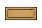 Nedia Home DirtBuster Single Picture Frame Black 24 in x 57 in Coir with Rubber Border Door Mat
