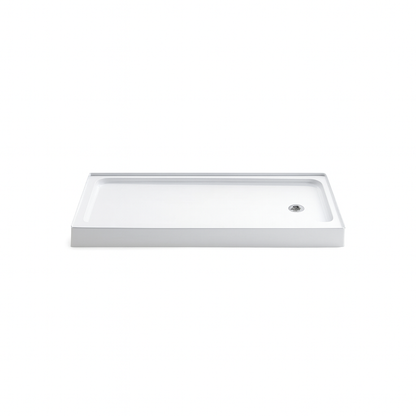 Swan Veritek 30 in. x 60 in. Single Threshold Right Drain Barrier Free Shower Pan in White