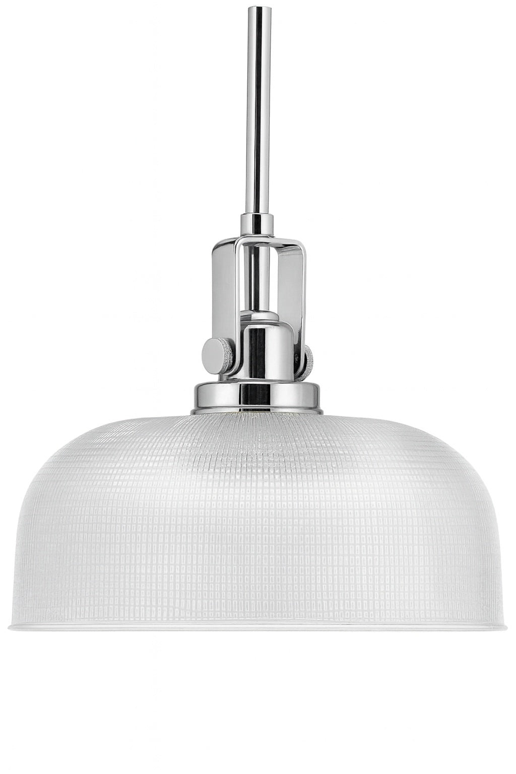 Progress Lighting Archie Collection 1 Light Chrome Pendant with Clear Prismatic Glass P5026 15