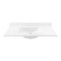 Swan Contour 43 in W x 22 in D Solid Surface Vanity Top with Sink in White