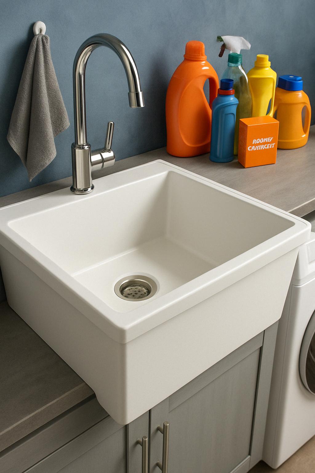 24 in. x 24 in. x 10 in. Service Mop Basin for 3 in. DWV in White 671031001894 MUSTEE
