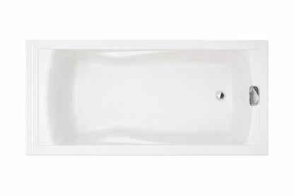 American Standard Evolution 72 in x 36 in Acrylic Soaking Bathtub with Reversible Drain in White