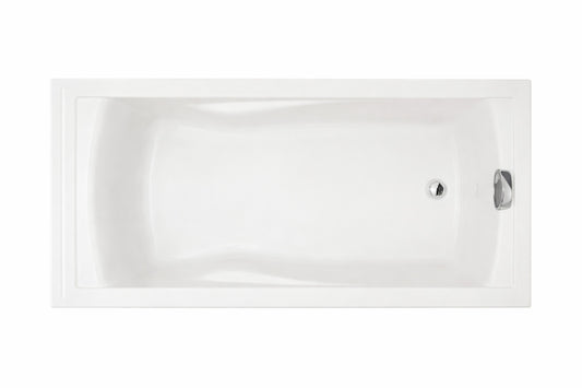 American Standard Evolution 72 in x 36 in Acrylic Soaking Bathtub with Reversible Drain in White