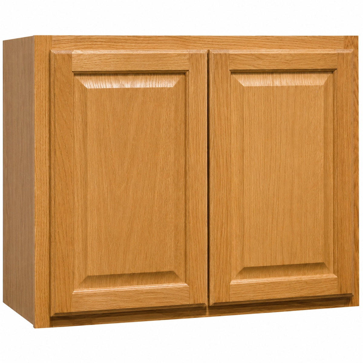 Hampton Bay Hampton 30 in W x 15 in D x 24 in H Assembled Wall Bridge Kitchen Cabinet in Medium Oak