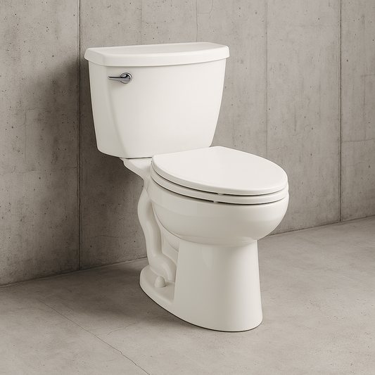"Cadet Pressure-Assisted 2-piece 1.1 GPF Single Flush Elongated Toilet in White, Seat Not Included"