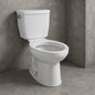 Entrada 12 in. Rough In Two-Piece 1.28 GPF Single Flush Elongated Toilet in Cotton White, Seat Not Included