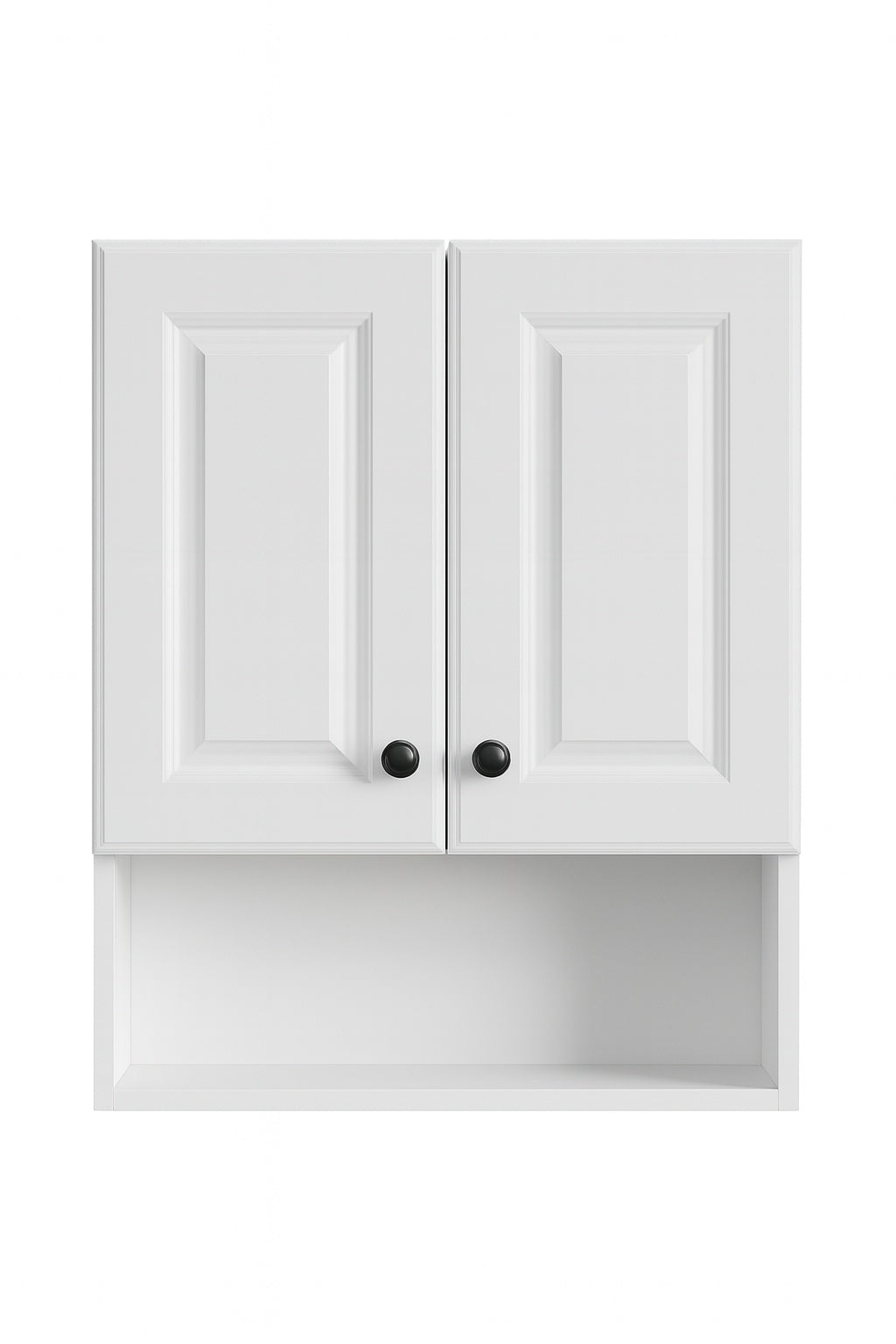Bay Lancaster 21 in w x 8 in d x 26 in h Surface Mount Raised Panel Bathroom Storage Wall Cabinet in White LAOJ25 wh